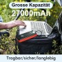 Power Bank 27.000 mAh, 22.5 W PD 3.0 QC 4.0 Carga Rápida Powerbank con Linterna LED USB C Input & Output Teléfono Móvil Batería