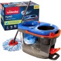 Vileda H2PrO Spin Sistema de mopa, Doble cámara de separación de Agua, Escurrido sin Esfuerzo, Limpieza con Microfibra, Manos