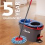 Vileda H2PrO Spin Sistema de mopa, Doble cámara de separación de Agua, Escurrido sin Esfuerzo, Limpieza con Microfibra, Manos