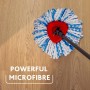 Vileda H2PrO Spin Sistema de mopa, Doble cámara de separación de Agua, Escurrido sin Esfuerzo, Limpieza con Microfibra, Manos