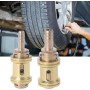 Adaptador de conector de abrazadera de latón para coche, 6,5/8 mm