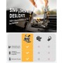 AINOPE Soporte Móvil Coche [Sujeta con Gravedad ][Operación con una Mano] - Soporte para Movil Coche Universal Compatible con
