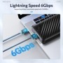 ORICO USB3.1 Caja de disco duro de 6 Gbps SATA a tipo C HDD SSD Caja d