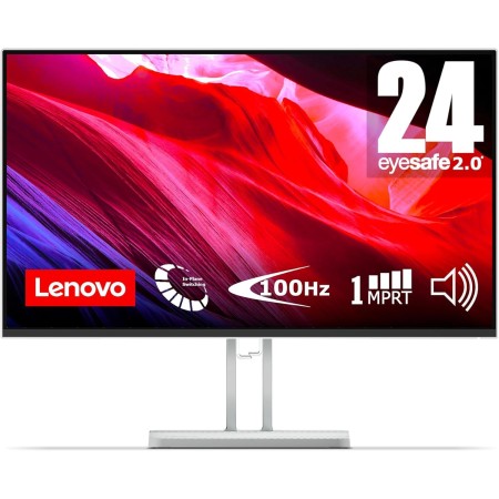 Lenovo L24i-4A - Monitor FHD 23.8" (IPS,1920 x 1080 px, 100 Hz, Tiempo de Respuesta 1ms MPRT, HDMI 1.4, VGA, Montaje VESA 100