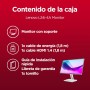 Lenovo L24i-4A - Monitor FHD 23.8" (IPS,1920 x 1080 px, 100 Hz, Tiempo de Respuesta 1ms MPRT, HDMI 1.4, VGA, Montaje VESA 100