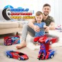 Braxel Coche Teledirigido, 2.4GHz Transform Coche Robot Juguetes Niños 3-12 Años, Coche RC para Niños, Robot Transform Regalo