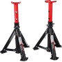 SIXTOL Mechanic Car Stand 3T - Soporte Plegable para Coche (2 Unidades, Capacidad de Carga de 3 toneladas, Altura Ajustable,
