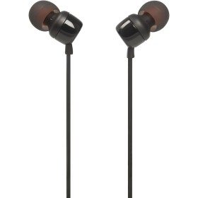 JBL Auriculares intrauditivos universales T110 con control remoto y micrófono, Negro