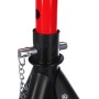 SIXTOL Mechanic Car Stand 3T - Soporte Plegable para Coche (2 Unidades, Capacidad de Carga de 3 toneladas, Altura Ajustable,