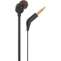 JBL Auriculares intrauditivos universales T110 con control remoto y micrófono, Negro