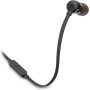 JBL Auriculares intrauditivos universales T110 con control remoto y micrófono, Negro