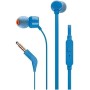 JBL Auriculares intrauditivos universales T110 con control remoto y micrófono, Negro