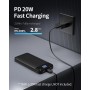 Power Bank, Slimmest 22.5W Batería Externa 13800mAh, 20W USB C Entradas y Salidas Cargador Portatil Carga Rápida Bateria