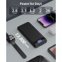 Power Bank, Slimmest 22.5W Batería Externa 13800mAh, 20W USB C Entradas y Salidas Cargador Portatil Carga Rápida Bateria