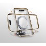 PORTENTUM Soporte Movil Coche Magsafe Plegable – con Potente Iman (20x N52) y Rotación 360° – para Salpicadero Oficina u Otras