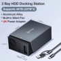 Estación de acoplamiento Meetiger tipo C HDD SATA a USB 3,0 estación d