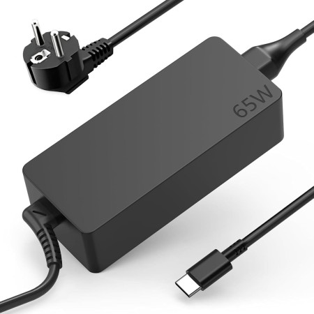 Cargador Portatil USB C 65W para Lenovo Thinkpad X1 Carbon T14 T15 T480 T490 T580 T590 E480 E490 Chromebook C330 S330 100e 300e