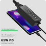 Cargador Portatil USB C 65W para Lenovo Thinkpad X1 Carbon T14 T15 T480 T490 T580 T590 E480 E490 Chromebook C330 S330 100e 300e
