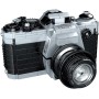 ZHE GAO Figura para armar con Bloques pequeños. Reproducción de cámara fotográfica réflex mecánica semiautomática.