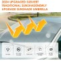 Oziral Parasol para Coche Ventana Delantera Plegable Parabrisas de Coche Parasol Cola de Paraguas con Resorte Plegable Adecuado