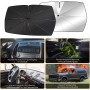 Oziral Parasol para Coche Ventana Delantera Plegable Parabrisas de Coche Parasol Cola de Paraguas con Resorte Plegable Adecuado