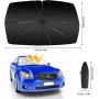 Oziral Parasol para Coche Ventana Delantera Plegable Parabrisas de Coche Parasol Cola de Paraguas con Resorte Plegable Adecuado