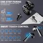 Auriculares Inalambricos, Auriculares Bluetooth 5.4 HiFi Estéreo, 50H Cascos Inalambricos Bluetooth con 4 HD Mic,2024 Audifonos