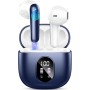 Auriculares Inalambricos, Auriculares Bluetooth 5.4 HiFi Estéreo, 50H Cascos Inalambricos Bluetooth con 4 HD Mic,2024 Audifonos