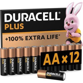 Duracell Plus pilas alcalinas AA (paquete de 12), 1,5 V, LR6 MN1500