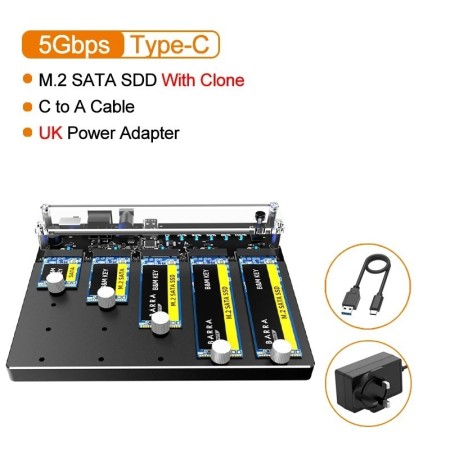 MAIWO-carcasa de disco duro externo M.2 SATA NGFF SSD tipo C, lector d
