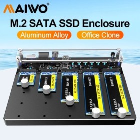 MAIWO-carcasa de disco duro externo M.2 SATA NGFF SSD tipo C, lector d