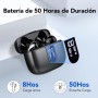 Auriculares Inalámbricos Bluetooth, Auriculares Bluetooth 5.3, 4 Mic con Reducción de Ruido ENC, 50H con Graves, Cascos