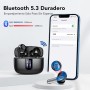 Auriculares Inalámbricos Bluetooth, Auriculares Bluetooth 5.3, 4 Mic con Reducción de Ruido ENC, 50H con Graves, Cascos