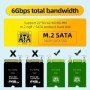MAIWO-carcasa de disco duro externo M.2 SATA NGFF SSD tipo C, lector d