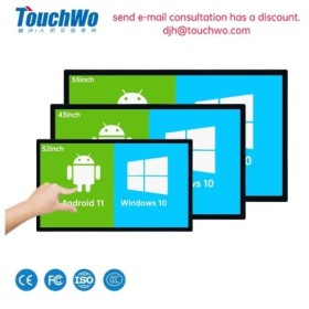 TouchWo 32 43 55 65 "Monitor de pantalla táctil de pizarra interactiva