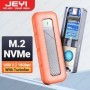 JEYI-carcasa SSD M.2 NVMe con ventilador Turbo, unidad externa de esta