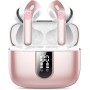 Auriculares Inalámbricos Bluetooth, Auriculares Bluetooth 5.3, 4 Mic con Reducción de Ruido ENC, 50H con Graves, Cascos