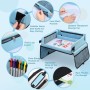 COOLJOY Bandeja Viaje Coche Niños, Mesa con Tablero Impermeable del Acolchado Suave, Paredes Laterales Robustas - Bandeja de