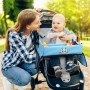 COOLJOY Bandeja Viaje Coche Niños, Mesa con Tablero Impermeable del Acolchado Suave, Paredes Laterales Robustas - Bandeja de