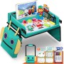 COOLJOY Bandeja Viaje Coche Niños, Mesa con Tablero Impermeable del Acolchado Suave, Paredes Laterales Robustas - Bandeja de