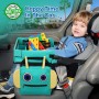 COOLJOY Bandeja Viaje Coche Niños, Mesa con Tablero Impermeable del Acolchado Suave, Paredes Laterales Robustas - Bandeja de