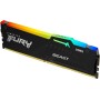 Kingston FURY Beast Negro RGB 16GB (2x8GB) 5200MT/s DDR5 CL40 DIMM Memoria gamer para Ordenadores de sobremesa Kit de 2 -