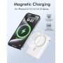 Inalámbrico Power Bank, Magnético Batería Externa 10000mAh, Cargador Inalámbrico 20W Cargador Portátil Carga Rápida, Slim