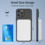 Inalámbrico Power Bank, Magnético Batería Externa 10000mAh, Cargador Inalámbrico 20W Cargador Portátil Carga Rápida, Slim