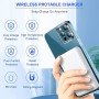 Inalámbrico Power Bank, Magnético Batería Externa 10000mAh, Cargador Inalámbrico 20W Cargador Portátil Carga Rápida, Slim