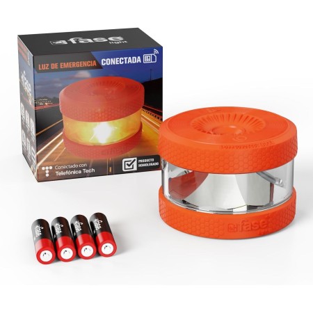 Luz Emergencia Coche Homologado DGT - baliza v16 homologada DGT con geolocalizador - Proporciona Geolocalización Exacta a la DGT
