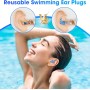 ZEEOYAN Tapones Oidos Natación para Adulto, 4 Pares de tapones para los oídos silicona natacion suave reutilizables, Perfectos