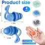 ZEEOYAN Tapones Oidos Natación para Adulto, 4 Pares de tapones para los oídos silicona natacion suave reutilizables, Perfectos
