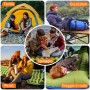 Yuzonc Colchoneta Camping, Ultraligero de Colchoneta Hinchable Camping, Colchonetas para Dormir Portátil para Acampada al Aire