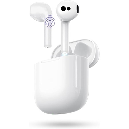 Auriculares Inalámbricos Bluetooth, Bluetooth 5.3 con 4 HD Mic, 48H HiFi Estéreo Cancelacion Ruido Deportivosb Cascos